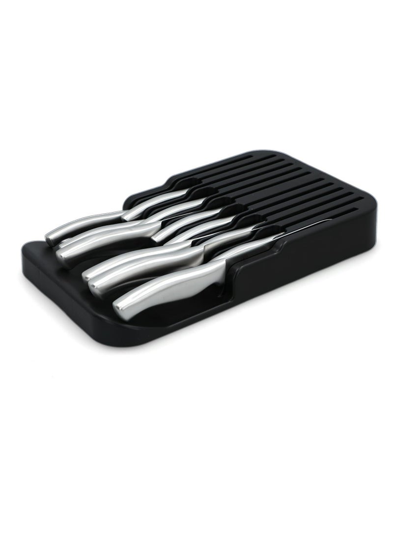 PARFAIT 13 Piece Elegant and Sturdy Stainless Steel Kitchen Knife Set with Holder Silver - Image 5